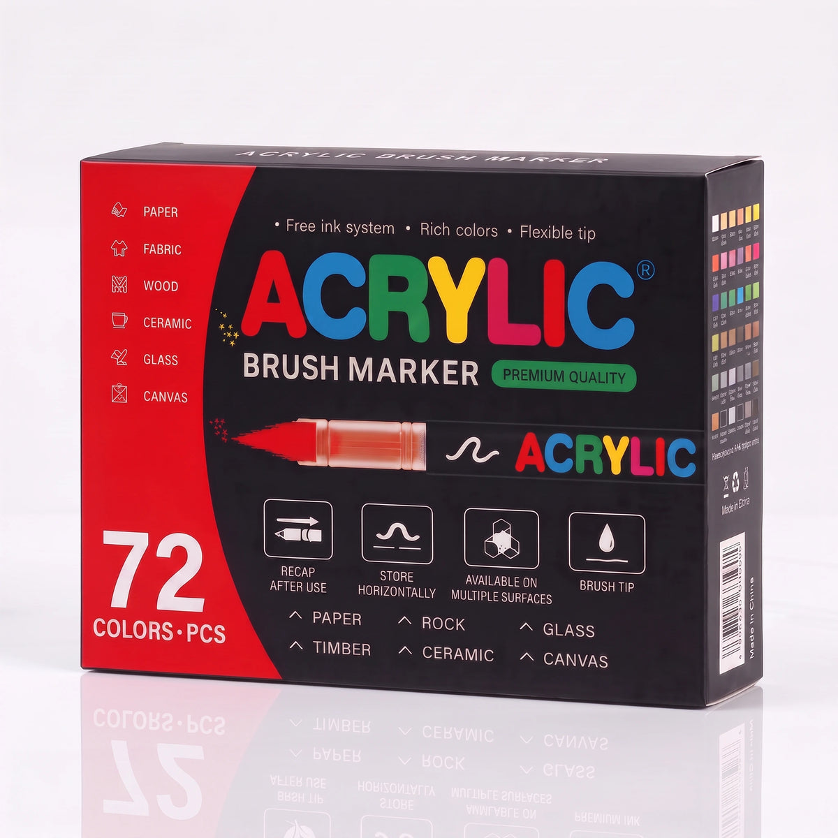 Pack de 72 feutres acryliques Qoloriqo