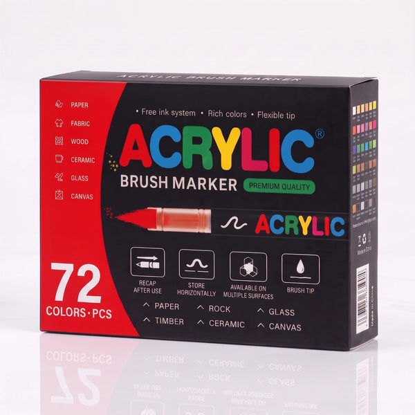 Pack de 72 feutres acryliques Qoloriqo